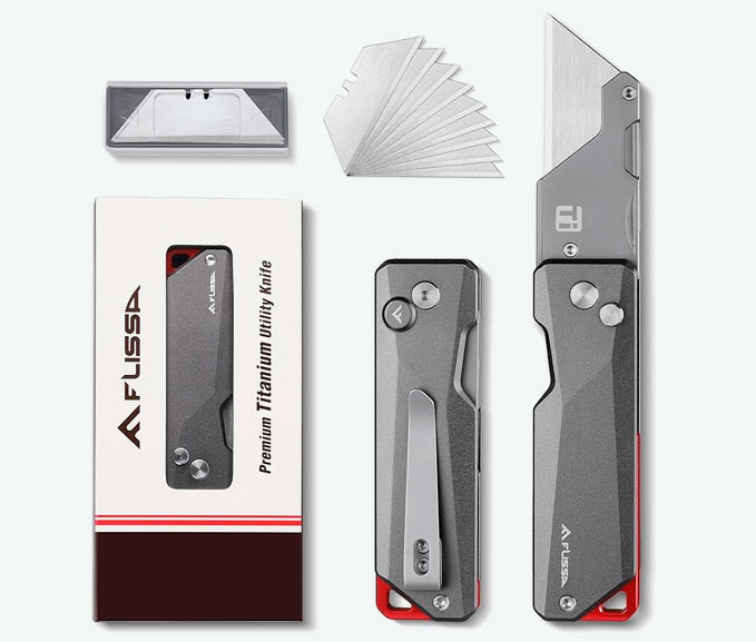 FLISSA Advanced Titanium Utility Knife